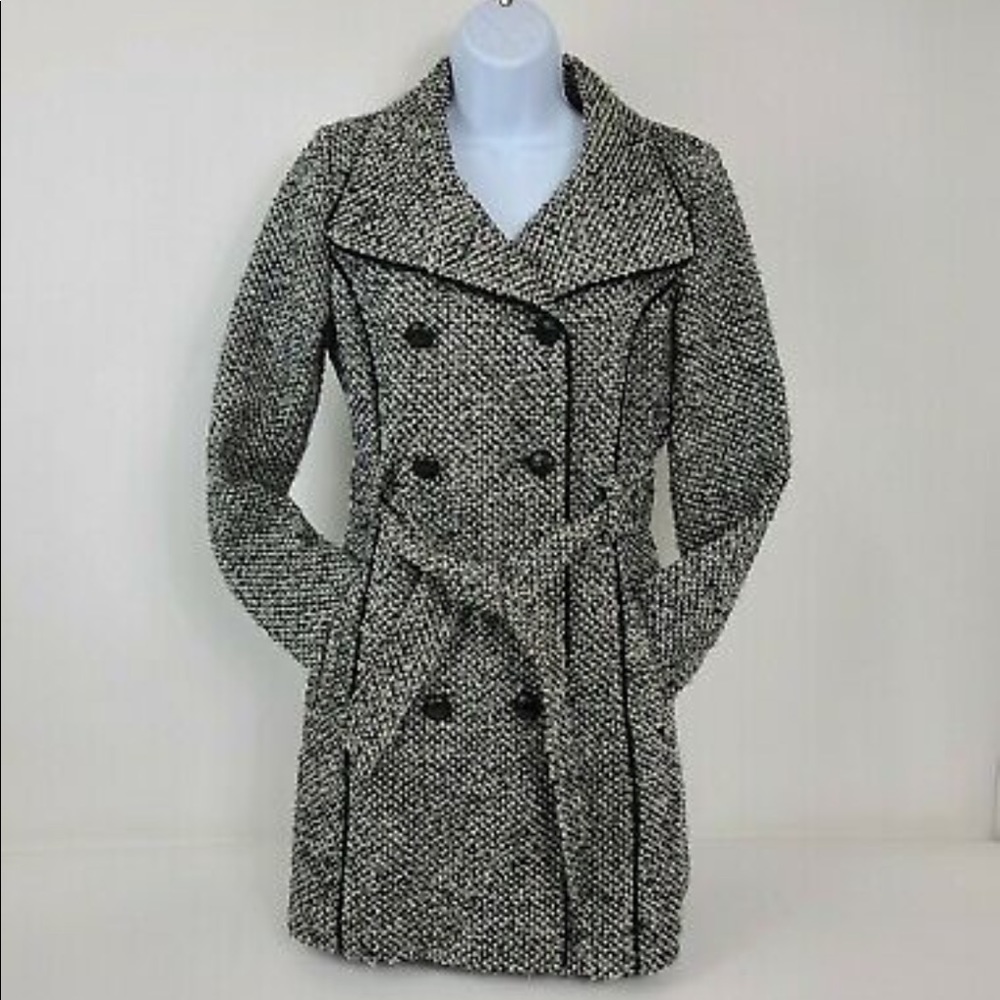 Black & white winter Peacoat